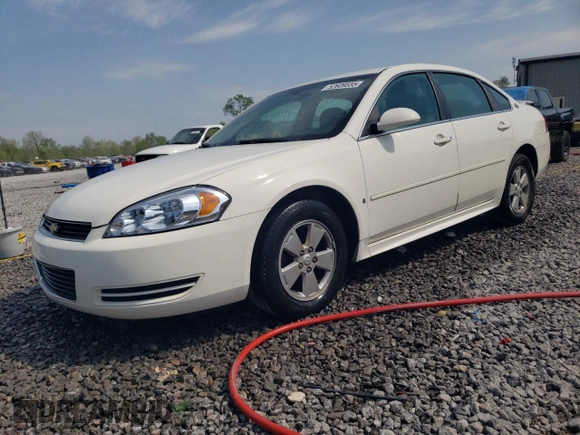 2009 Chevrolet Impala LT with VIN 2G1WT57KX91317154, listed as a Copart auction lot 52609555 with 185,582 mi miles and Salvage Title. Bid and sale history available at DreamBid. Image 1.