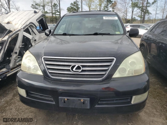 2008 Lexus GX 470 with VIN JTJBT20X980156023, listed as a Copart auction lot 44563995 with 212,290 mi miles and Clean Title. Bid and sale history available at carsss.com. Image 5.