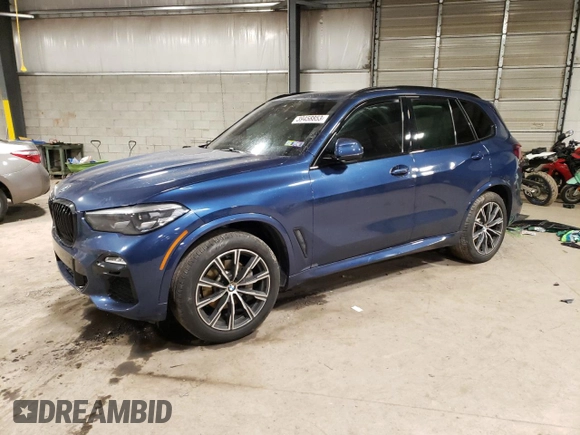 2021 BMW X5 xDrive40i with VIN 5UXCR6C08M9E96704, listed as a Copart auction lot 39458853 with 0 mi miles. Bid and sale history available at carsss.com. Image 1.