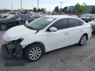 2015 Nissan Sentra S with VIN 3N1AB7AP8FY302706, listed as a IAAI auction lot 42039775 with 148,694 mi miles. Bid and sale history available at carsss.com. Image 2.