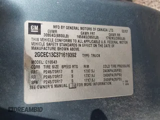 2007 Chevrolet Silverado 1500 LT w/1LT with VIN 2GCEC13C371619392, listed as a IAAI auction lot 41774504 with 269,105 mi miles. Bid and sale history available at carsss.com. Image 9.