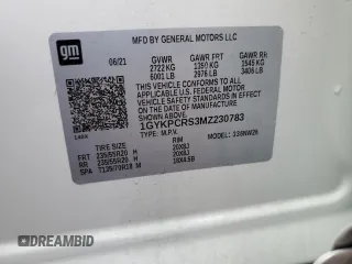 2021 Cadillac XT6 Premium Luxury z VIN 1GYKPCRS3MZ230783, wystawiony jako Copart lot #73181104 z przebiegiem 62 078 mil mil oraz Nie do naprawy • Non repairable. Historia ofert i sprzedaży dostępna na DreamBid. Obrazek 12.