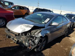 2014 Hyundai Elantra Coupe with VIN KMHDH6AH0EU028362, listed as a Copart auction lot 50162445 with 113,782 mi miles and Salvage Title. Bid and sale history available at carsss.com. Image 1.