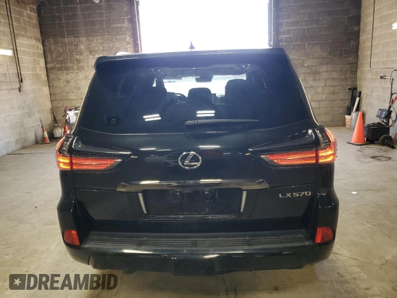 2019 Lexus LX with VIN JTJHY7AX0K4292290, listed as a Copart auction lot 53804435 with 29,171 mi miles and Salvage Title. Bid and sale history available at carsss.com. Image 6.