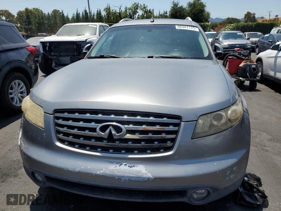 2005 Infiniti FX with VIN JNRAS08W45X210106, listed as a Copart auction lot 60341175 with 152,803 mi miles and Clean title. Bid and sale history available at DreamBid. Image 5.