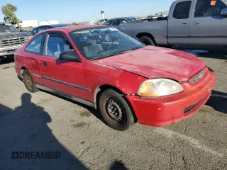 1998 Honda Civic DX with VIN 1HGEJ6124WL105199, listed as a Copart auction lot 72459114 with 128,758 mi miles and Salvage Title. Bid and sale history available at carsss.com. Image 4.