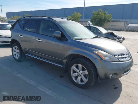 2006 Nissan Murano SL with VIN JN8AZ08T16W429490, listed as a IAAI auction lot 41890192 with 162,332 mi miles and . Bid and sale history available at DreamBid. Image 1.