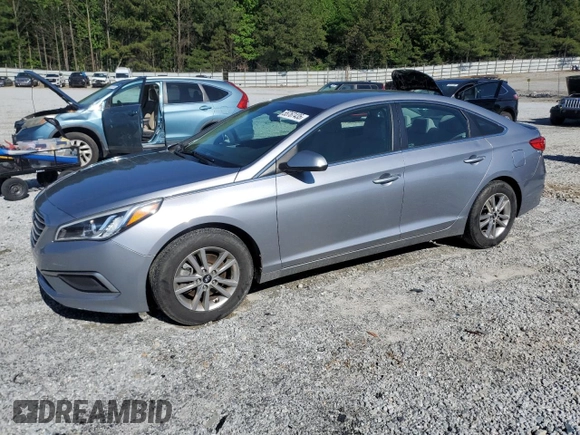 2016 Hyundai Sonata SE with VIN 5NPE24AF4GH402546, listed as a Copart auction lot 55767435 with 121,487 mi miles and Salvage Title. Bid and sale history available at carsss.com. Image 1.