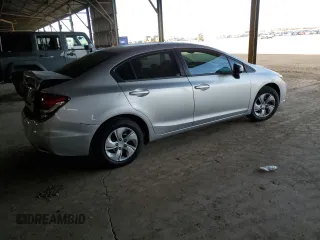 2014 Honda Civic Sedan LX with VIN 19XFB2F56EE018939, listed as a Copart auction lot 51476325 with 143,704 mi miles and Salvage Title. Bid and sale history available at carsss.com. Image 3.