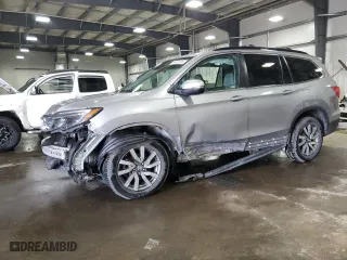 2019 Honda Pilot EX-L with VIN 5FNYF6H55KB068996, listed as a Copart auction lot 54410185 with 91,227 mi miles and Salvage Title. Bid and sale history available at carsss.com. Image 1.