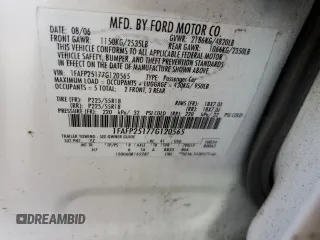 2007 Ford Five Hundred Limited z VIN 1FAFP25177G120565, wystawiony jako Copart lot #46661325 z przebiegiem 67 857 mil mil oraz Szkoda całkowita • Salvage title. Historia ofert i sprzedaży dostępna na DreamBid. Obrazek 13.