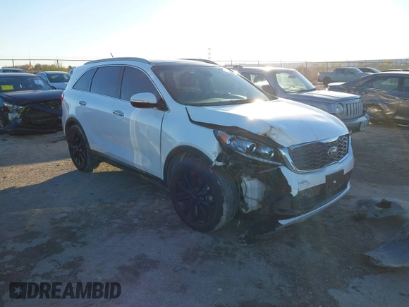 2020 Kia Sorento EX V6 with VIN 5XYPH4A59LG656432, listed as a IAAI auction lot 41057791 with 59,237 mi miles. Bid and sale history available at carsss.com. Image 1.