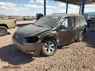 2008 Toyota Highlander with VIN JTEDS41AX82043928, listed as a Copart auction lot 48082405 with 83,339 mi miles and Salvage Title. Bid and sale history available at carsss.com. Image 1.