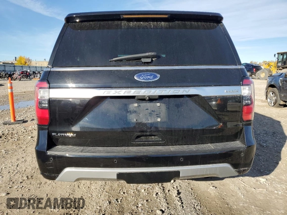 2018 Ford Expedition Max Platinum with VIN 1FMJK1MT7JEA07214, listed as a Copart auction lot 76308414 with 185,411 mi miles and Non repairable. Bid and sale history available at DreamBid. Image 6.