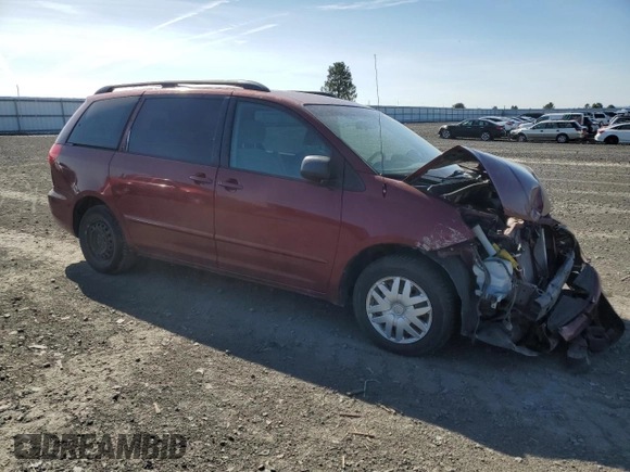 2006 Toyota Sienna CE with VIN 5TDZA23C66S463871, listed as a Copart auction lot 54743775 with 236,794 mi miles and Salvage Title. Bid and sale history available at DreamBid. Image 4.