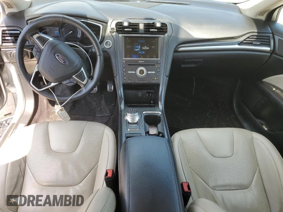 2017 Ford Fusion Titanium with VIN 3FA6P0K97HR131672, listed as a Copart auction lot 50983715 with 123,666 mi miles and Salvage title. Bid and sale history available at DreamBid. Image 8.