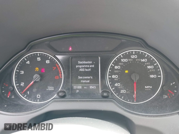 2012 Audi Q5 3.2L Premium Plus with VIN WA1DKAFPXCA080146, listed as a IAAI auction lot 41884166 with 231,000 mi miles. Bid and sale history available at carsss.com. Image 7.