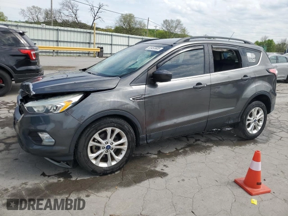 2017 Ford Escape SE with VIN 1FMCU0GD1HUC04526, listed as a Copart auction lot 53453605 with 155,345 mi miles and Salvage Title. Bid and sale history available at carsss.com. Image 1.