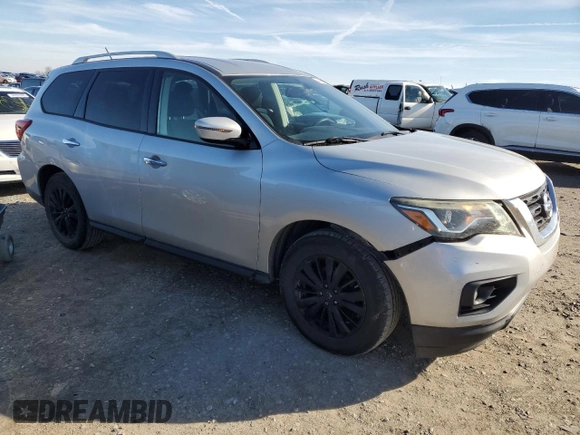 2017 Nissan Pathfinder SV with VIN 5N1DR2MM7HC667749, listed as a Copart auction lot 44380055 with 181,914 mi miles and Salvage Title. Bid and sale history available at carsss.com. Image 4.