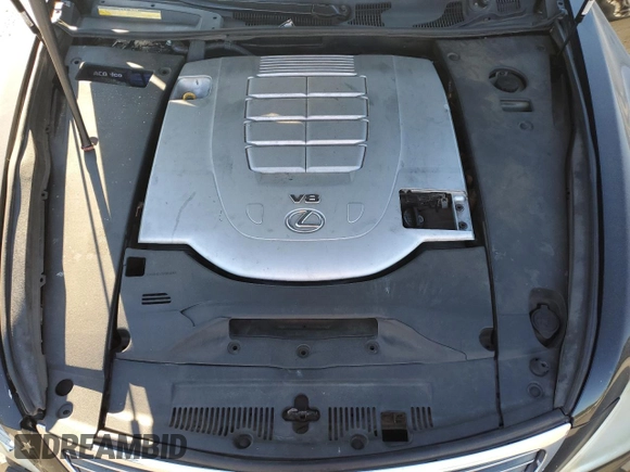 2009 Lexus LS 460 with VIN JTHCL46F095004555, listed as a Copart auction lot 46219955 with 180,794 mi miles and Salvage title. Bid and sale history available at DreamBid. Image 11.