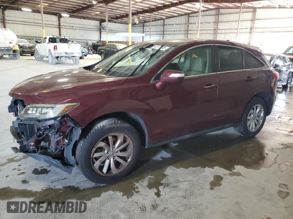 2017 Acura RDX with VIN 5J8TB3H34HL006838, listed as a Copart auction lot 43171295 with 95,592 mi miles and Salvage Title. Bid and sale history available at carsss.com. Image 1.