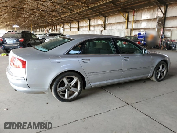 2008 Audi A8 4.2L with VIN WAUMV94E28N014295, listed as a Copart auction lot 66648185 with 116,736 mi miles and Clean title. Bid and sale history available at DreamBid. Image 3.