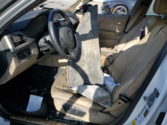 2013 BMW 3 Series 320i with VIN WBA3B1C50DK128766, listed as a Copart auction lot 86587114 with 0 mi miles and Salvage Title. Bid and sale history available at carsss.com. Image 7.