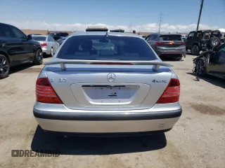 2003 Mercedes-Benz S-Class 4.3L with VIN WDBNG83J43A344741, listed as a Copart auction lot 61529804 with 168,189 mi miles and Salvage Title. Bid and sale history available at carsss.com. Image 6.