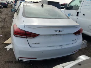 2015 Hyundai Genesis 3.8L with VIN KMHGN4JE4FU017012, listed as a Copart auction lot 48868425 with 110,981 mi miles and Salvage Title. Bid and sale history available at carsss.com. Image 6.