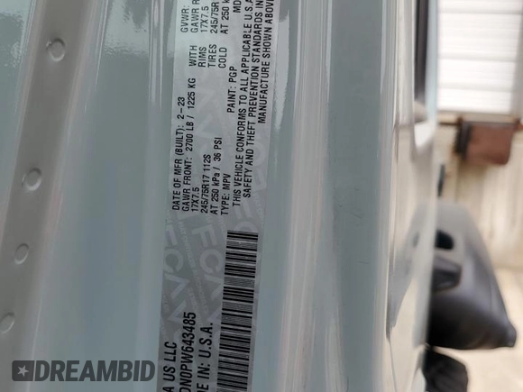 2023 Jeep Wrangler Sport with VIN 1C4HJXDN0PW643485, listed as a Copart auction lot 59783564 with 14,001 mi miles and Salvage Title. Bid and sale history available at DreamBid. Image 13.