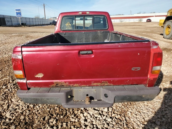 1996 Ford Ranger XL with VIN 1FTCR10A3TUB60954, listed as a Copart auction lot 48135455 with 159,015 mi miles and Salvage Title. Bid and sale history available at carsss.com. Image 6.