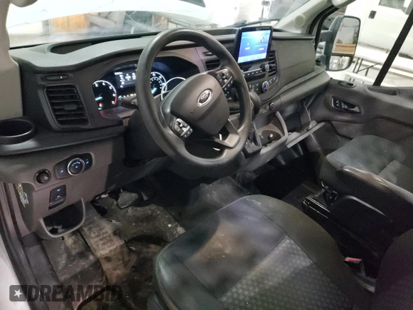 2021 Ford Transit Cargo with VIN 1FTBR2CG2MKA40366, listed as a Copart auction lot 48967855 with 81,030 mi miles and Salvage title. Bid and sale history available at DreamBid. Image 8.