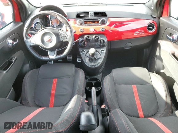 2012 FIAT 500 Abarth z VIN 3C3CFFFH8CT337233, wystawiony jako Copart lot #47214625 z przebiegiem 93 106 mil mil oraz Szkody całkowita. Historia ofert i sprzedaży dostępna na DreamBid. Obrazek 8.