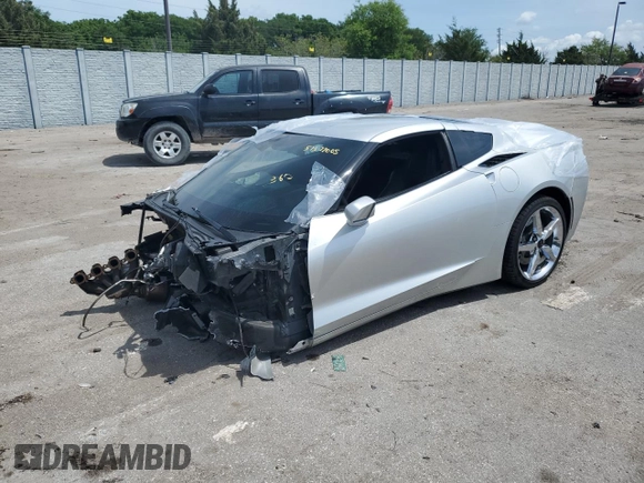 2014 Chevrolet Corvette 1LT with VIN 1G1YA2D73E5120297, listed as a Copart auction lot 51377005 with Not provided miles and Non repairable. Bid and sale history available at DreamBid. Image 1.