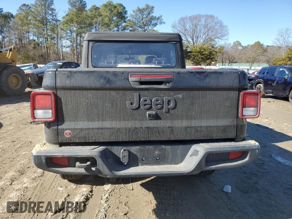 2023 Jeep Gladiator Sport z VIN 1C6HJTAG1PL560543, wystawiony jako Copart lot #43219155 z przebiegiem 19 999 mil mil oraz Szkoda całkowita • Salvage title. Historia ofert i sprzedaży dostępna na DreamBid. Obrazek 6.