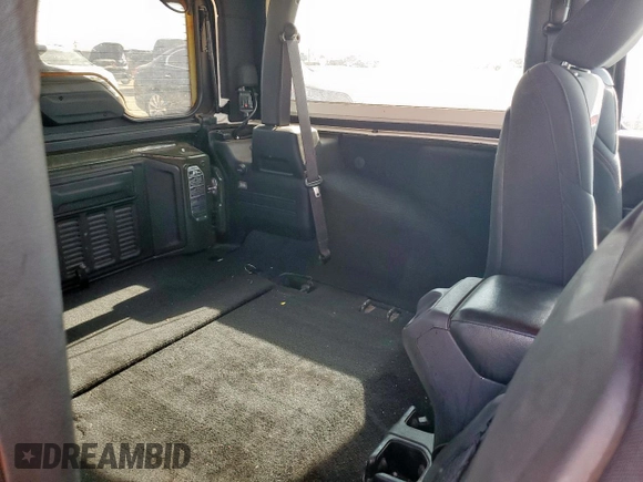 2021 Jeep Wrangler Rubicon with VIN 1C4HJXCG4MW787846, listed as a Copart auction lot 58221835 with 25,729 mi miles and Salvage title. Bid and sale history available at DreamBid. Image 10.
