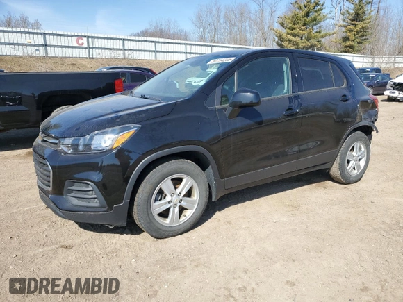 2020 Chevrolet Trax LS with VIN KL7CJKSB0LB090177, listed as a Copart auction lot 50794205 with 60,255 mi miles and Salvage Title. Bid and sale history available at carsss.com. Image 1.