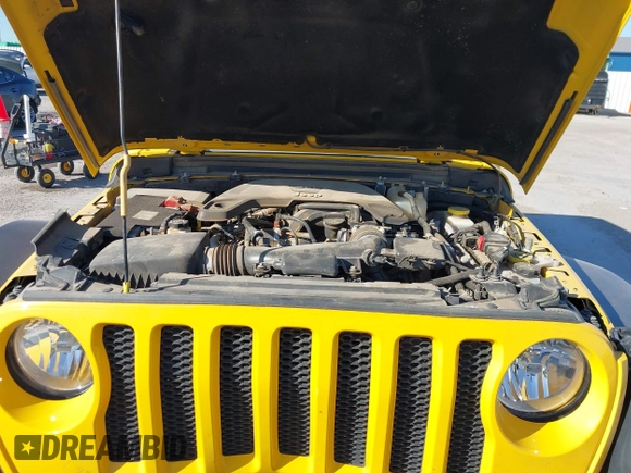 2021 Jeep Wrangler Unlimited Willys with VIN 1C4HJXDG4MW532399, listed as a IAAI auction lot 41833236 with 64,627 mi miles and . Bid and sale history available at DreamBid. Image 10.