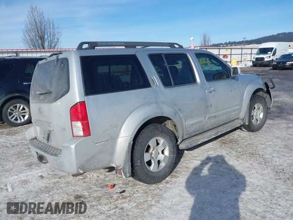 2006 Nissan Pathfinder SE with VIN 5N1AR18W06C649633, listed as a IAAI auction lot 41577009 with 137,557 mi miles and . Bid and sale history available at DreamBid. Image 4.