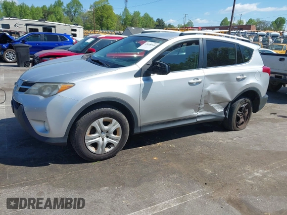 2015 Toyota RAV4 LE with VIN JTMBFREV4FD119929, listed as a IAAI auction lot 42038545 with 161,764 mi miles and . Bid and sale history available at DreamBid. Image 2.