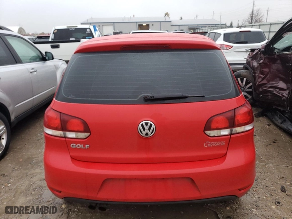 2010 Volkswagen Golf with VIN WVWDB7AJ4AW198978, listed as a Copart auction lot 84669624 with 132,611 mi miles and Clean Title. Bid and sale history available at carsss.com. Image 6.