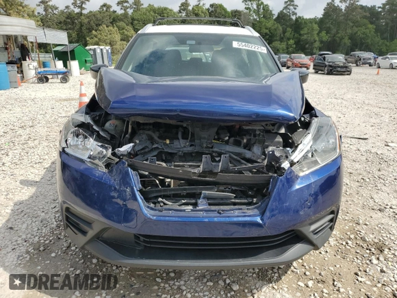 2018 Nissan Kicks S with VIN 3N1CP5CU2JL522298, listed as a Copart auction lot 55402225 with 99,563 mi miles and Salvage title. Bid and sale history available at DreamBid. Image 5.