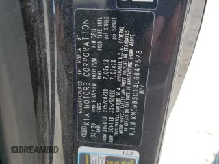 2020 Kia Sedona EX with VIN KNDMB5C14L6647578, listed as a Copart auction lot 50916505 with 101,855 mi miles and Salvage Title. Bid and sale history available at carsss.com. Image 16.