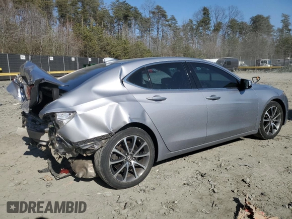 2015 Acura TLX V6 with VIN 19UUB2F32FA017038, listed as a Copart auction lot 48926725 with 182,164 mi miles and Salvage Title. Bid and sale history available at carsss.com. Image 3.