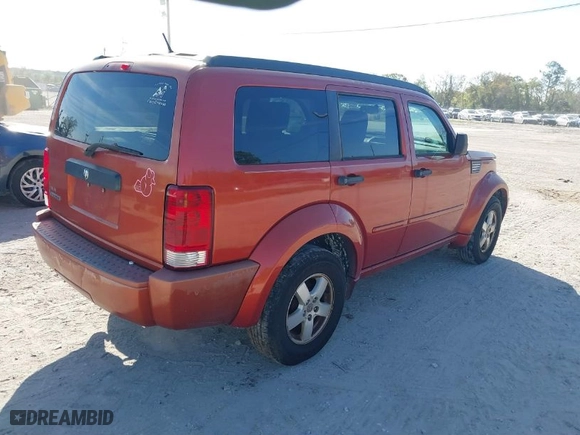 2007 Dodge Nitro SXT with VIN 1D8GT28K27W596437, listed as a IAAI auction lot 41687392 with 279,951 mi miles. Bid and sale history available at carsss.com. Image 4.