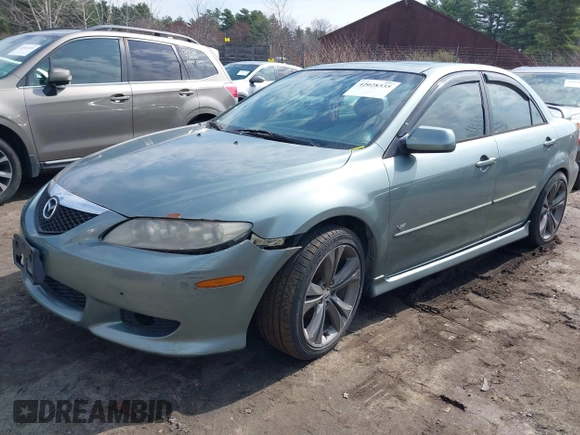 2004 Mazda Mazda6 s with VIN 1YVFP80D545N30474, listed as a IAAI auction lot 42028335 with 1 mi miles. Bid and sale history available at carsss.com. Image 2.