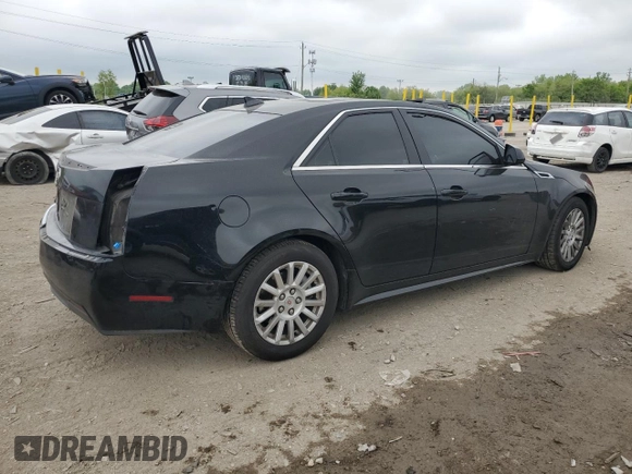 2013 Cadillac CTS Luxury with VIN 1G6DE5E57D0169803, listed as a Copart auction lot 56468475 with 165,868 mi miles and Salvage title. Bid and sale history available at DreamBid. Image 3.