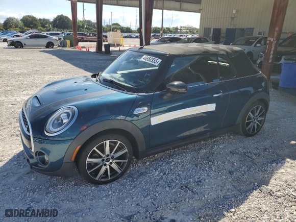 2021 MINI Convertible Cooper S with VIN WMWWJ5C01M3M78056, listed as a Copart auction lot 46868935 with NaN miles and Non Repairable. Bid and sale history available at carsss.com. Image 1.