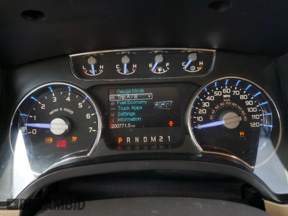 2011 Ford F-150 XL with VIN 1FTFX1CF0BKD00723, listed as a Copart auction lot 54884595 with 200,771 mi miles and Salvage title. Bid and sale history available at DreamBid. Image 9.