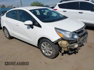 2017 Kia Rio LX with VIN KNADM4A37H6025960, listed as a IAAI auction lot 41975223 with 112,474 mi miles. Bid and sale history available at carsss.com. Image 1.